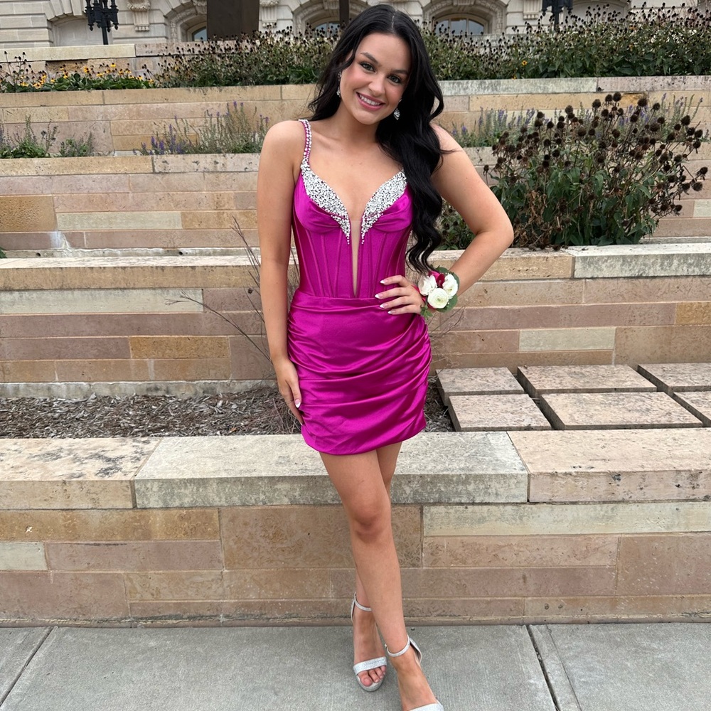 Sherri Hill Hot Pink Size 4